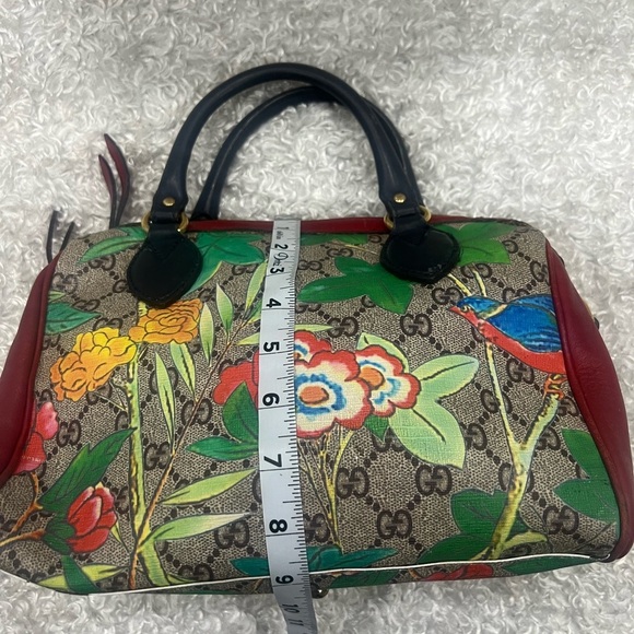 Gucci Multicolor GG Blooms Supreme Canvas and Leather Boston Bag - Picture 12 of 16
